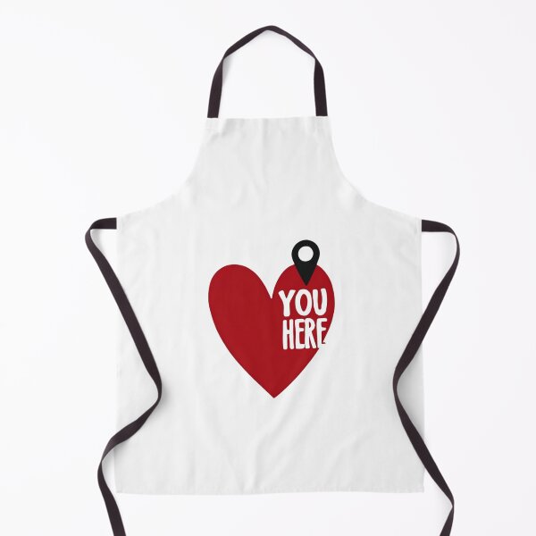 Item preview, You Are Here: Red Heart with Location Pin Bold Design designed and sold by Colorful-Garden.