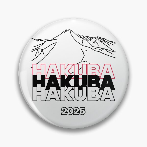 Item preview, HAKUBA 2025 Snowboard decal - Black | Japan Ski Resort - Nagano Snowboarding | Japow Powder Snow designed and sold by PawaPotto.