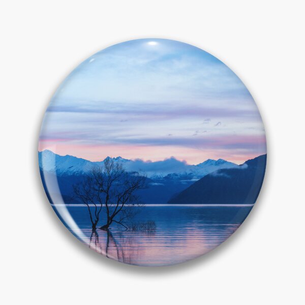 Item preview, Wanaka Tree Blue Pink Sunrise designed and sold by Images by Chris de Blank.