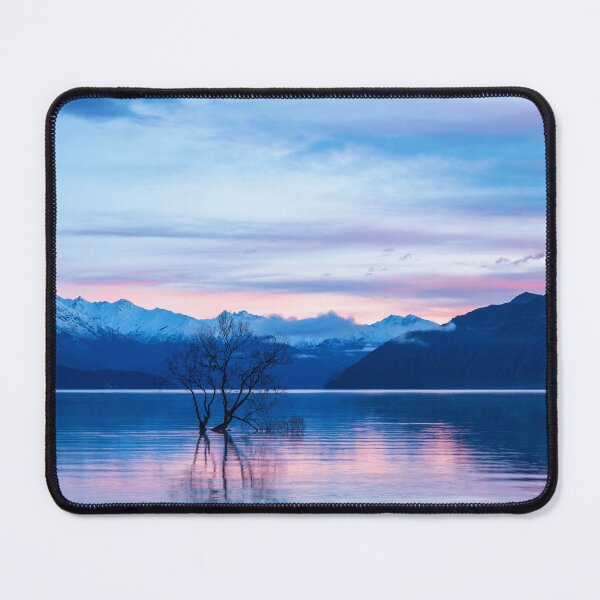 Item preview, Wanaka Tree Blue Pink Sunrise designed and sold by Images by Chris de Blank.