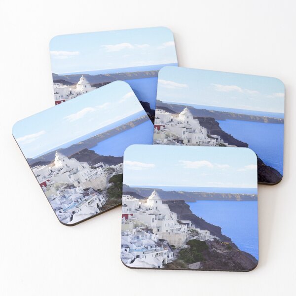 Item preview, Fira Santorini Greece White Villas on the Volcano Caldera designed and sold by Adam Gormley.
