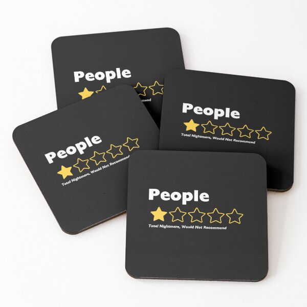 Item preview, People, One Star, Total Nightmare, Would Not Recommend Sarcastic Review designed and sold by wesdesignshop.