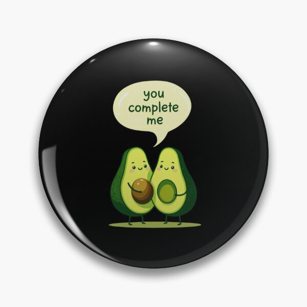 Item preview, Playful Avocados Embracing - Cute and Bold Design with "You Complete Me" Text designed and sold by Colorful-Garden.