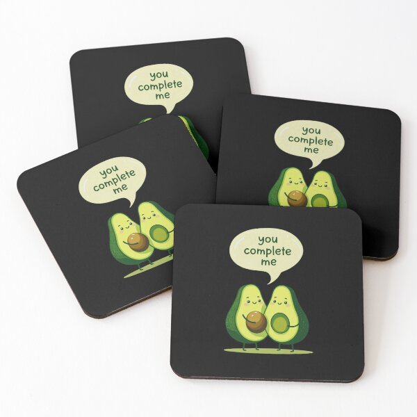 Item preview, Playful Avocados Embracing - Cute and Bold Design with "You Complete Me" Text designed and sold by Colorful-Garden.