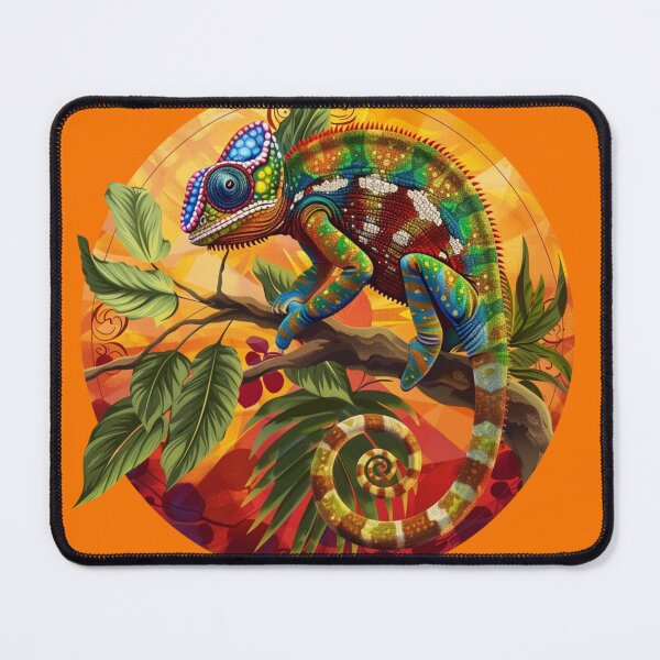 Item preview, Vivace Mosaico Tropicale: Un Camaleonte tra Colori e Natura designed and sold by Cris888.