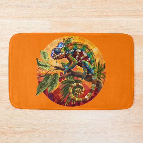Item preview, Vivace Mosaico Tropicale: Un Camaleonte tra Colori e Natura designed and sold by Cris888.