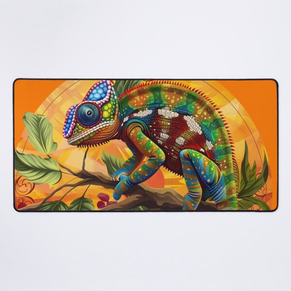 Item preview, Vivace Mosaico Tropicale: Un Camaleonte tra Colori e Natura designed and sold by Cris888.