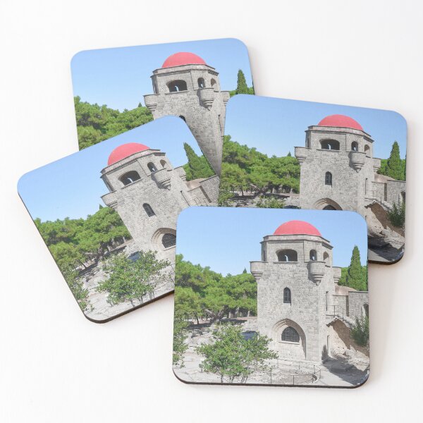 Item preview, Filerimos Rhodes - Greece Monastery Tower Perfect Day designed and sold by Adam Gormley.