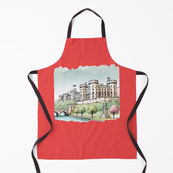 Item preview, Sketch of Windsor Castle: A Scenic Blend of Sky, Water, and Forest,  designed and sold by PaintMeWorld.