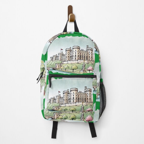 Item preview, Sketch of Windsor Castle: A Scenic Blend of Sky, Water, and Forest, designed and sold by PaintMeWorld.