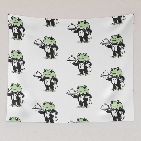 Item preview, A Cute Butler Frog designed and sold by DWorriBHappi.