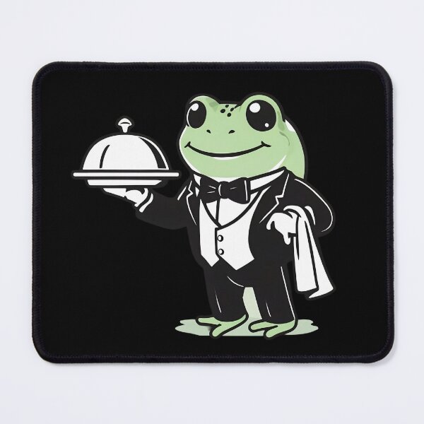 Item preview, A Cute Butler Frog designed and sold by DWorriBHappi.