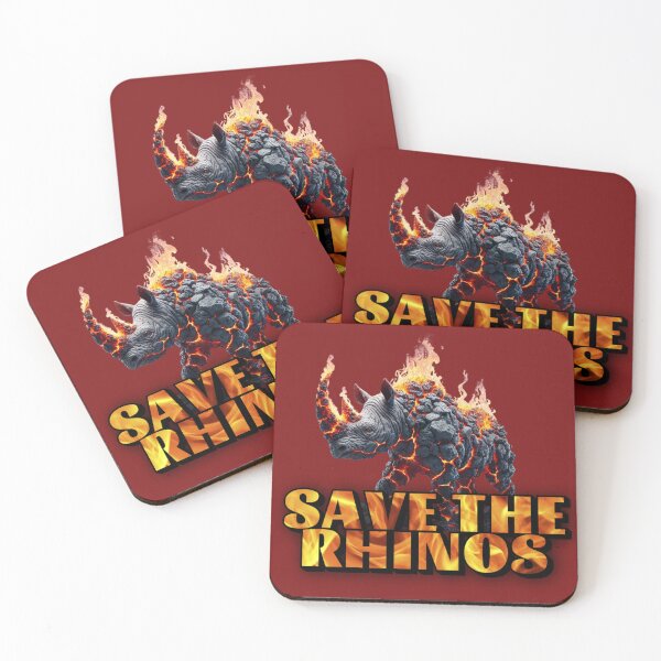 Item preview, Save the Rhinos (with a fiery passion) designed and sold by figandroseco.