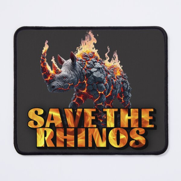 Item preview, Save the Rhinos (with a fiery passion) designed and sold by figandroseco.
