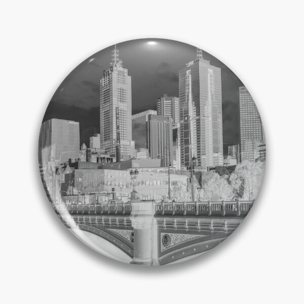 Item preview, Melbourne Skyline black and white designed and sold by Mauswohn.