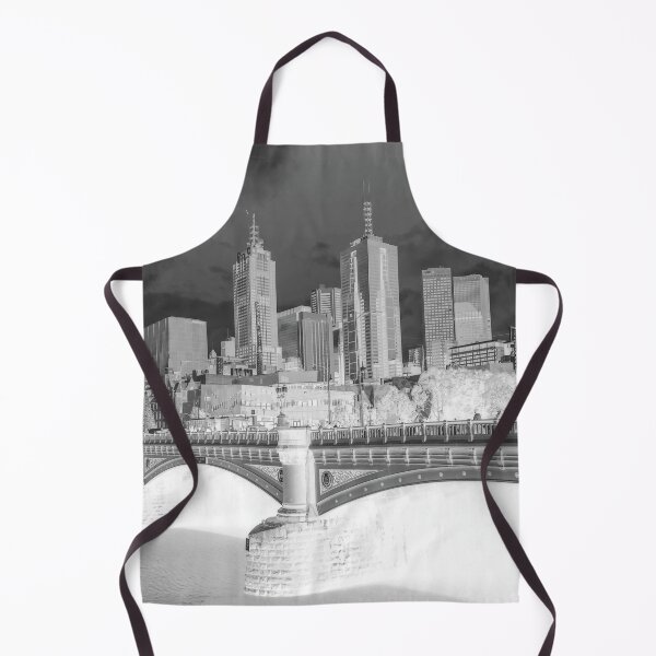 Item preview, Melbourne Skyline black and white designed and sold by Mauswohn.