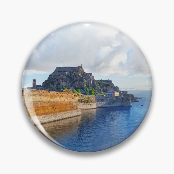 Item preview, Corfu Greece Old Fortress with Saint George Church designed and sold by Adam Gormley.