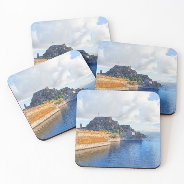 Item preview, Corfu Greece Old Fortress with Saint George Church designed and sold by Adam Gormley.