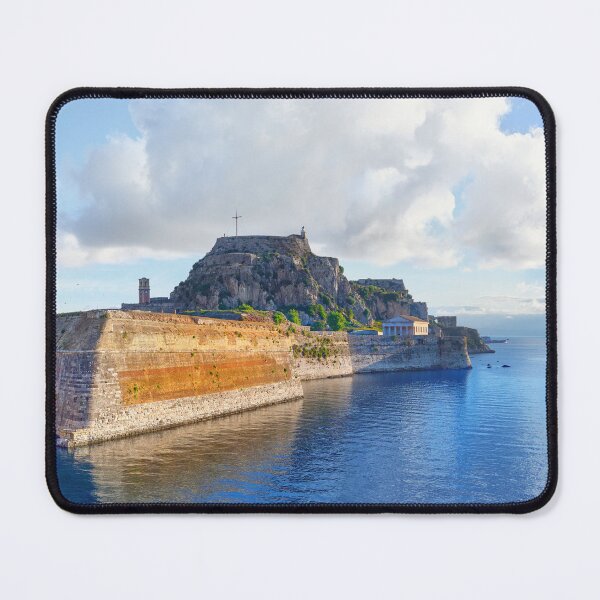 Item preview, Corfu Greece Old Fortress with Saint George Church designed and sold by Adam Gormley.