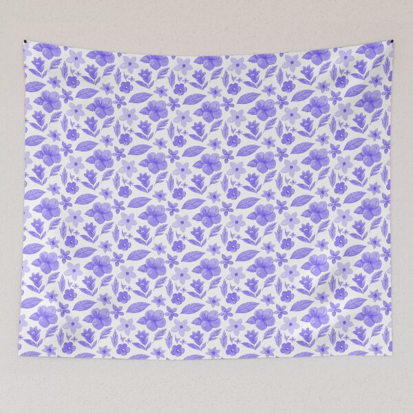 Item preview, Blue And White Floral English Pattern  designed and sold by WanderlustCoCo.