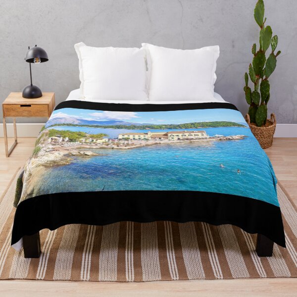 Item preview, Faliraki Bathing Beach Corfu Greece Stunning Day designed and sold by Adam Gormley.