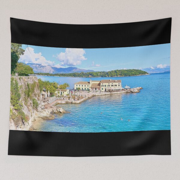 Item preview, Faliraki Bathing Beach Corfu Greece Stunning Day designed and sold by Adam Gormley.