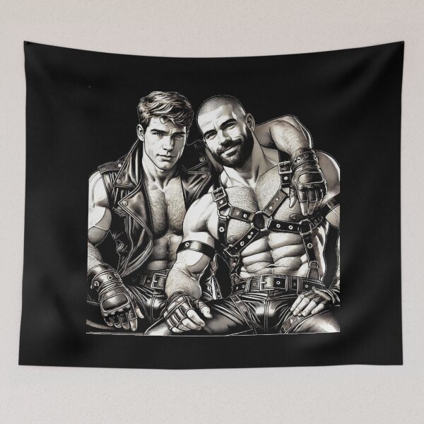 Artikelvorschau, Gay Leather Daddies Brasilianische Bruderschaft Leder Pride Grafikdesign entworfen und verkauft von ItsAKinkThing.