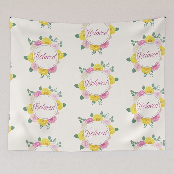 Item preview, Beloved in Bloom: Romantic Christian Quote Design designed and sold by CrossCrafted.