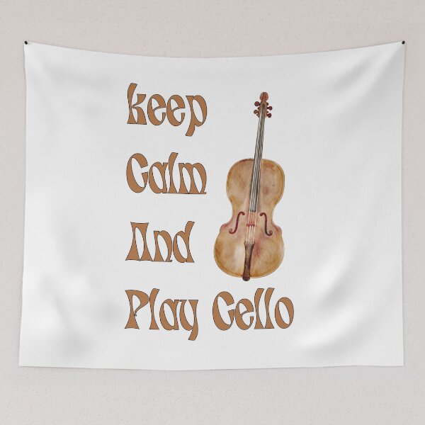 Item preview, Keep Calm and Play Cello Music Lover designed and sold by SlocifieShop.