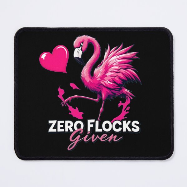 Item preview, Zero Flocks Given Flamingo - Funny Valentine's Day Design by LaLi Designs designed and sold by LaLi-Designs.