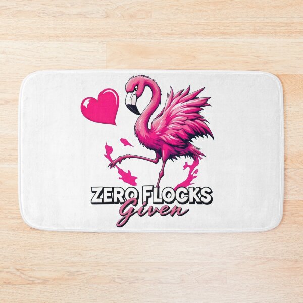 Item preview, Zero Flocks Given Flamingo - Funny Valentine's Day Design by LaLi Designs designed and sold by LaLi-Designs.