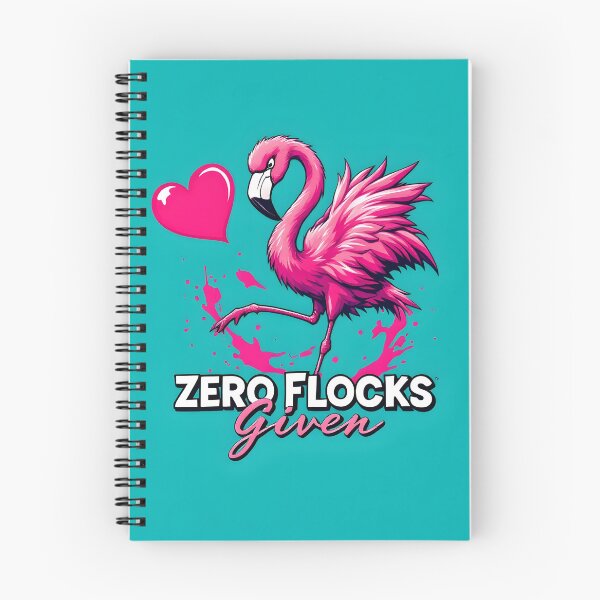 Item preview, Zero Flocks Given Flamingo - Funny Valentine's Day Design by LaLi Designs designed and sold by LaLi-Designs.