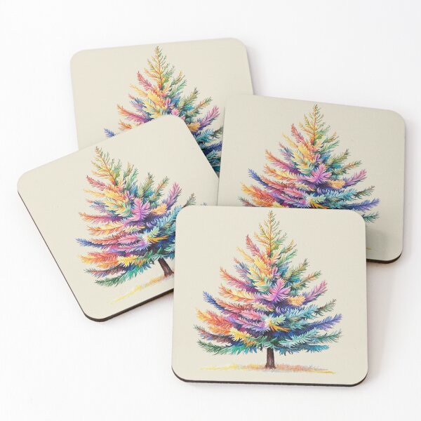 Item preview, Colorful pine tree designed and sold by ArtOfDreams9.