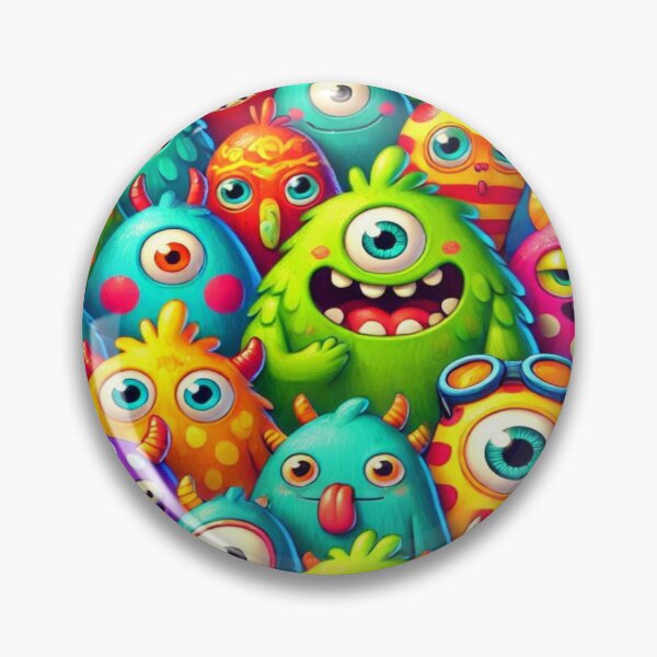 Artikelvorschau, Helle, kontrastreiche Monster Crowd Reloaded Premium Trendy Bestes Geschenk entworfen und verkauft von Imaginarium of Chaos falcon88 .