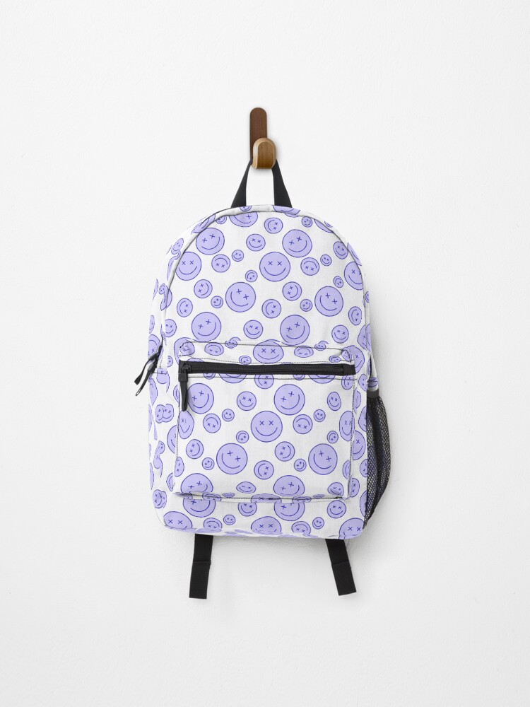 Thumbnail 1 of 3, Backpack, Smiley Face Pattern designed and sold by WanderlustCoCo.