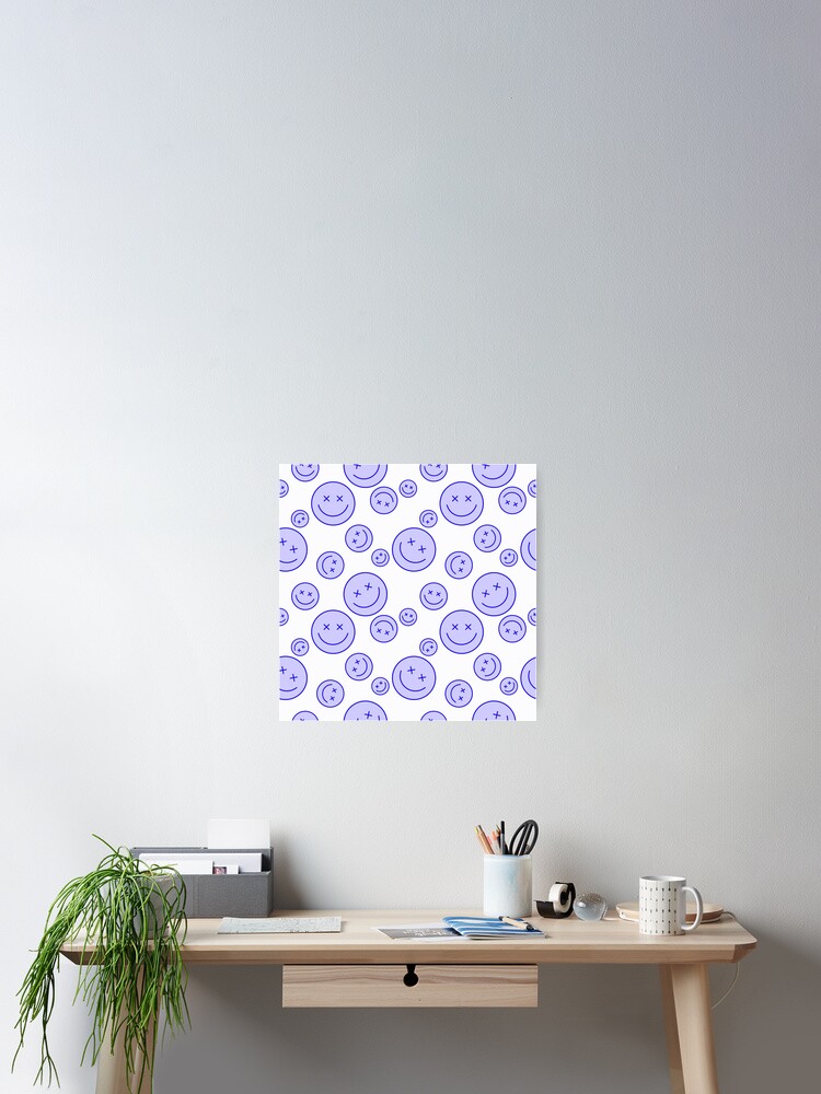 Thumbnail 2 of 3, Poster, Smiley Face Pattern designed and sold by WanderlustCoCo.