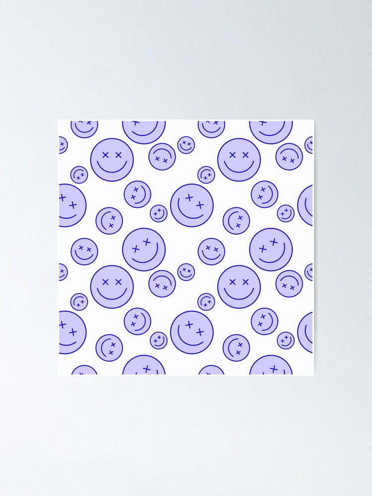 Thumbnail 1 of 3, Poster, Smiley Face Pattern designed and sold by WanderlustCoCo.