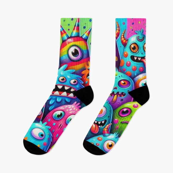 Item preview, Vibrant Group of Quirky Monsters Reloaded Premium Trendy Best Gift designed and sold by Imaginarium of Chaos falcon88 .