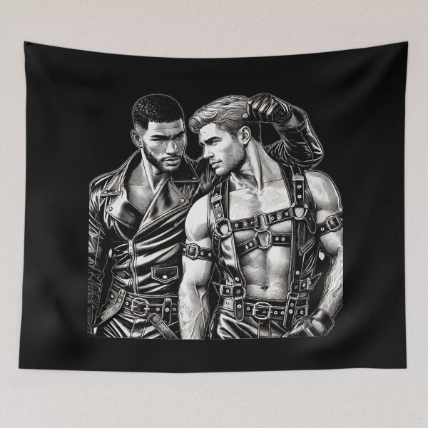Artikelvorschau, Gay Leather Daddies Brasilianische Jungs Leder Pride Grafikdesign entworfen und verkauft von ItsAKinkThing.