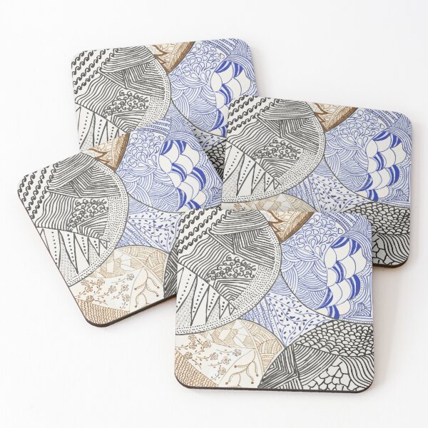 Item preview, Full Face Pattern (Batik Modern) designed and sold by BluebellsChamomilesArt.