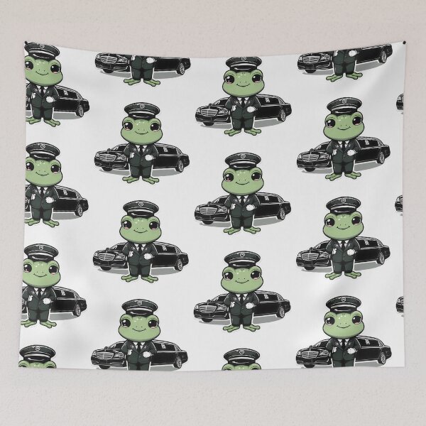 Item preview, A Cute Chauffeur Frog designed and sold by DWorriBHappi.