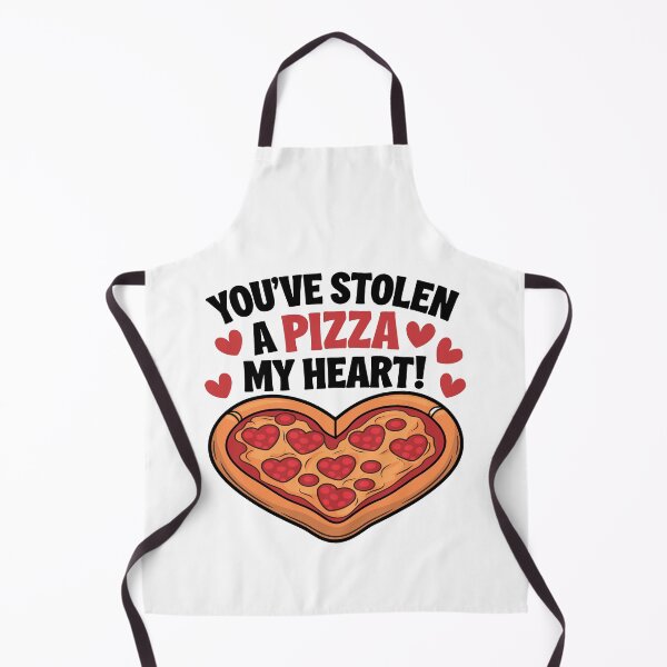 Item preview, Heart-Shaped Pizza Valentine – "You've Stolen a Pizza My Heart!" designed and sold by JPees.