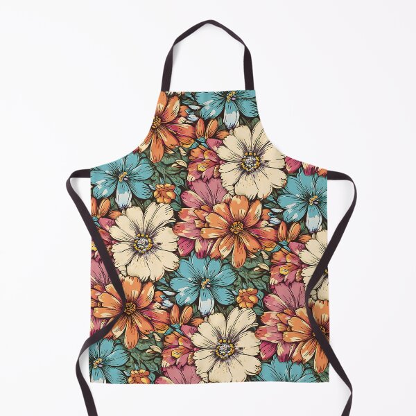 Item preview, Flower Power, Funky Flower Garden, Nature Inspired Petals in Time, Whimsical Botanical Spring Vibes, Seamless Boho Floral Pattern designed and sold by Kintsugi99.