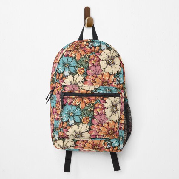 Item preview, Flower Power, Funky Flower Garden, Nature Inspired Petals in Time, Whimsical Botanical Spring Vibes, Seamless Boho Floral Pattern designed and sold by Kintsugi99.