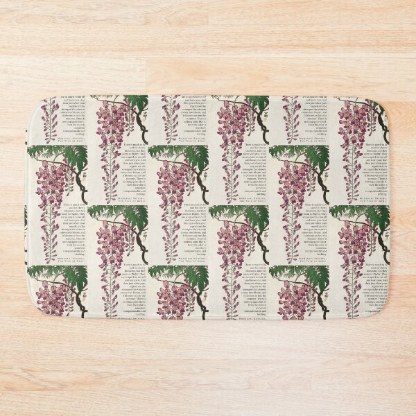 Item preview, Murasaki Shikibu quote: And then just when your regrets are the strongest the wisteria comes into bloom, and it blooms on into the summer. designed and sold by artbleed.