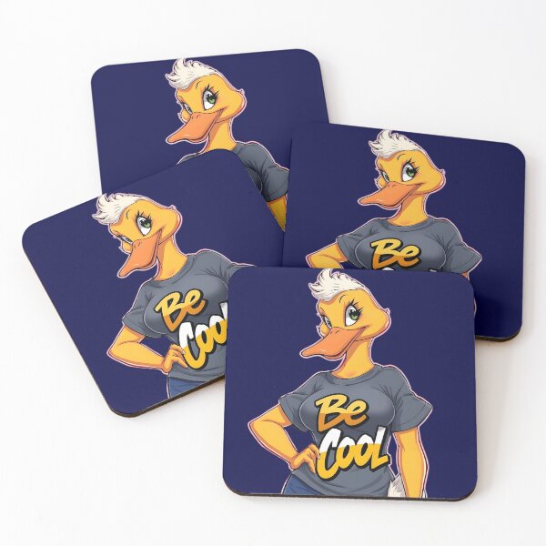 Item preview, female duck with the word be cool designed and sold by medo306090.
