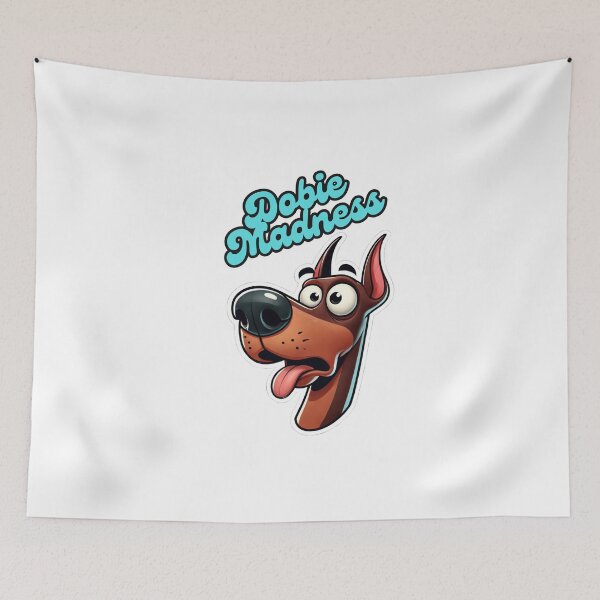 Item preview, Dobie Madness Funny Cartoon Dobermann Dog designed and sold by LovingPresence.