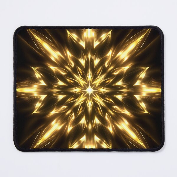 Item preview, Radiant Golden Star With Symmetrical Glow designed and sold by GoldenTealArts.