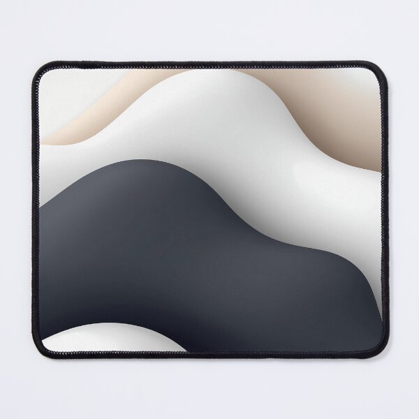 Item preview, Minimalist Black and Beige Wave Design designed and sold by GoldenTealArts.