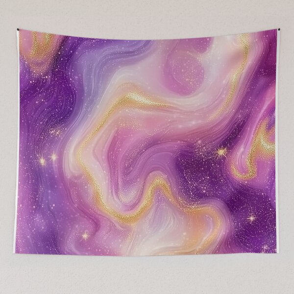 Item preview, Purple and Pink Marble Galaxy Background designed and sold by GoldenTealArts.